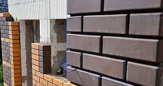 Фасады домов из кирпича в Выксе: качественная кладка от 1156 рублей