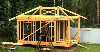 Сарай из бруса 100х100 в Выксе - строительство под ключ | Строй-Вкс от 42008 руб.